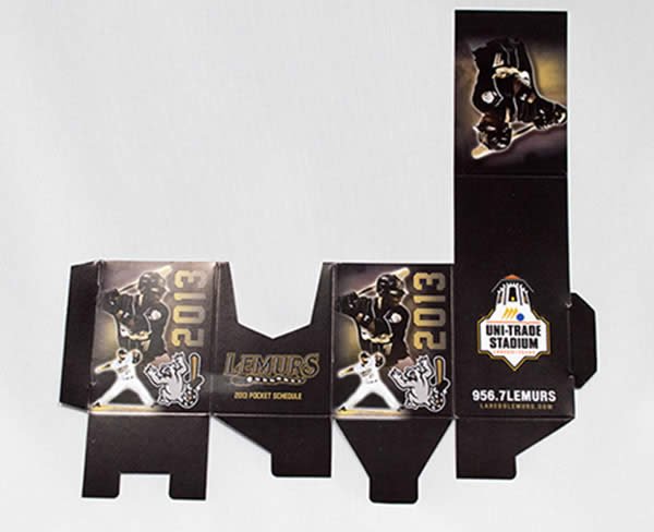 Die Cut Sports Schedule Counter Boxes