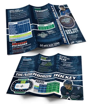 Thunder Birds Trifold Ticket Brochure